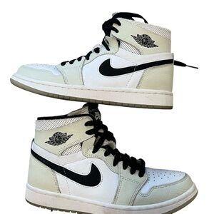 Nike Air Jordan High-Top Sneakers - Black and Cream